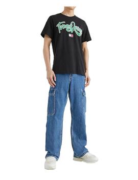 Camiseta Reg College Pop Text Tee Tommy Jeans