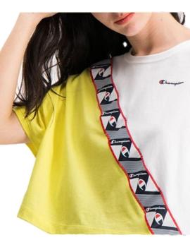 Camsieta colour block jacquard cropped Champion