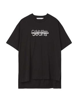 Camiseta distrupted logo oversize Calvin Klein