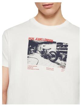 Camiseta Rahmon blanca Pepe Jeans