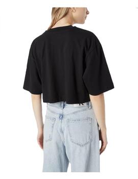 Camiseta archival monologo cropped Calvin Klein