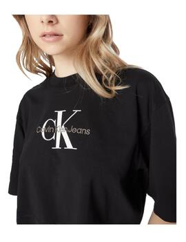 Camiseta archival monologo cropped Calvin Klein