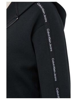 Sudadera sleeves logo zip Calvin Klein