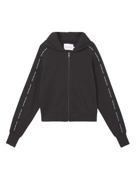 Sudadera sleeves logo zip Calvin Klein