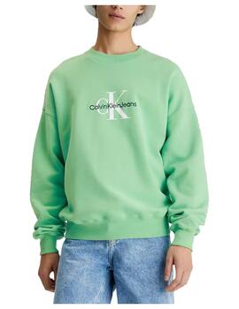 Sudadera monologo oversized crew neck Calvin Klein