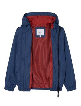 Chaqueta Cortavientos Damian Azul Pepe Jeans