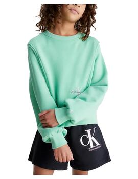 Sudadera Monogram verde Calvin Klein