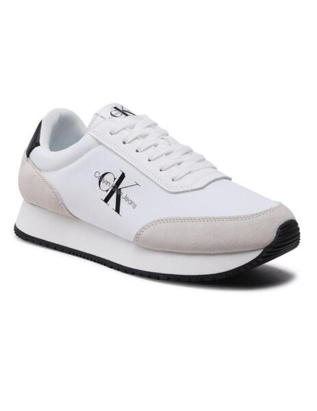 Calvin Klein Jeans - Zapatillas Blancas para Hombre - Retro Runner White