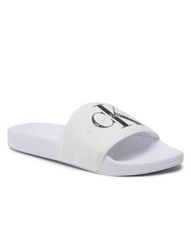 Chanclas slide monogram Calvin Klein