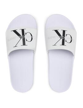 Chanclas slide monogram Calvin Klein