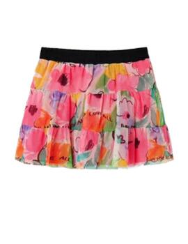 Falda Flowers Desigual