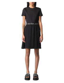 Vestido logo elastic Calvin Klein