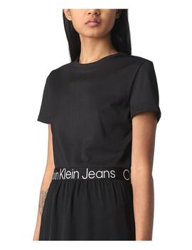 Vestido logo elastic Calvin Klein