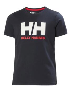 Camiseta Jr Logo Navy Helly Hansen