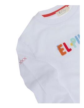 Sudadera White Hidden Logo El Pulpo