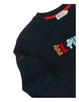 Sudadera Navy Hidden Logo El Pulpo