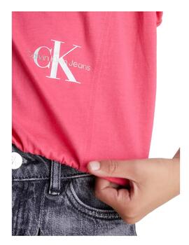 Camiseta Rosa Placed Calvin Klein