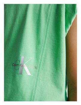 Camiseta Verde Placed Calvin Klein