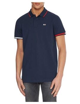 Polo Tmj Reg Flag Azul Tommy Jeans