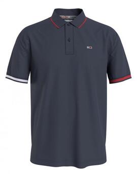 Polo Tmj Reg Flag Azul Tommy Jeans