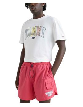 Camiseta Tjm College Pop Blanca Tommy Jeans