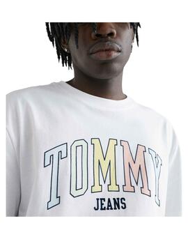 Camiseta Tjm College Pop Blanca Tommy Jeans