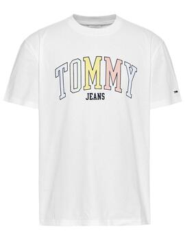 Camiseta Tjm College Pop Blanca Tommy Jeans
