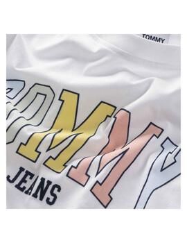 Camiseta Tjm College Pop Blanca Tommy Jeans