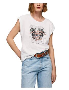 Camiseta Blanca Orlene Pepe Jeans