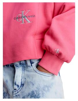 Sudadera Monogram rosa Calvin Klein