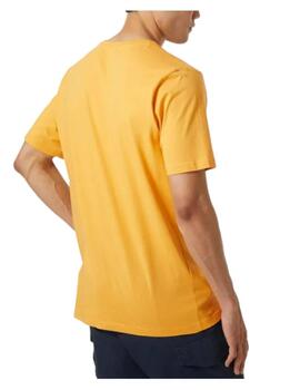 Camiseta Helly Hansen Logo T-Shirt Mostaza