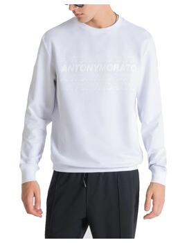 Sudadera blanca con logo Antony Morato