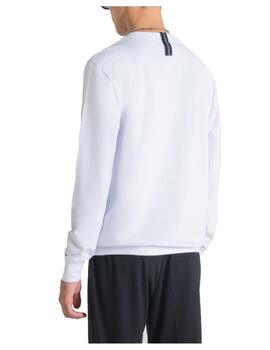 Sudadera blanca con logo Antony Morato