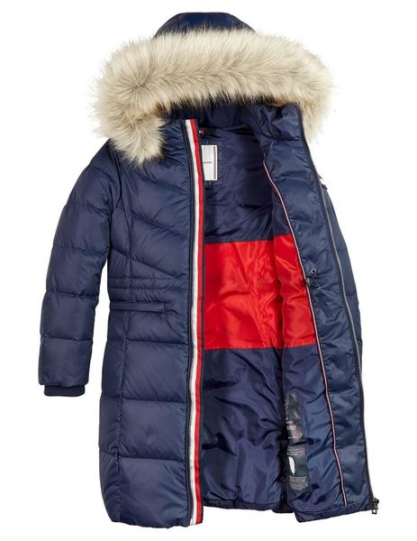 Dejar abajo Zoológico de noche Fácil Plumas Alana Down Coat Long Tommy Hilfiger