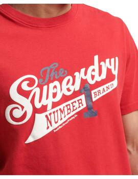Camiseta vintage scripted college Superdry