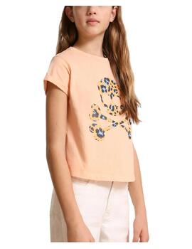 Camiseta Leopard Light Peach Scalpers