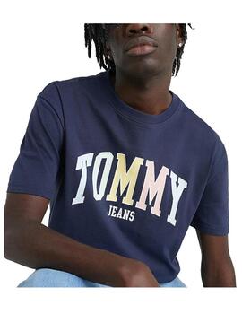 Camiseta Tjm College Pop Azul Tommy Jeans