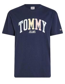 Camiseta Tjm College Pop Azul Tommy Jeans