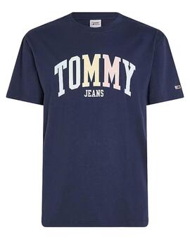 Camiseta Tjm College Pop Azul Tommy Jeans