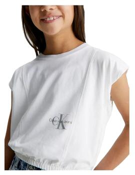 Camiseta blanca Placed Calvin Klein