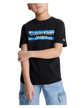 Camiseta maxi block logo Calvin Klein