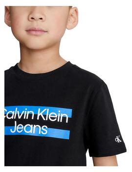 Camiseta maxi block logo Calvin Klein