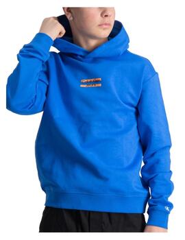 Sudadera azul mini block Calvin Klein