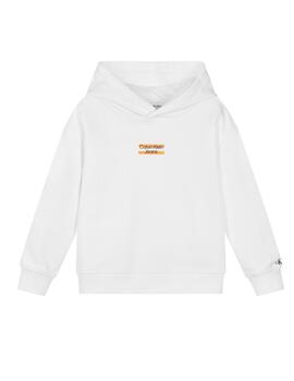 Sudadera blanca Mini Block Calvin Klein