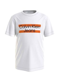 Camiseta maxi block logo Calvin Klein