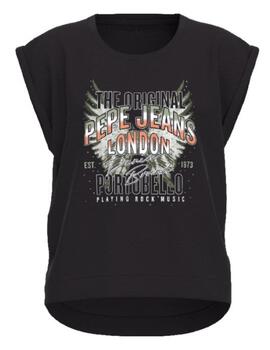 Camiseta Negra Orlene Pepe Jeans