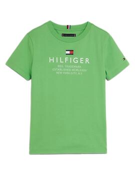 Camiseta TH logo verde Tommy Hilfiger