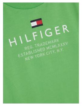 Camiseta TH logo verde Tommy Hilfiger