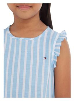 Vestido Striped Hemp Tommy Hilfiger