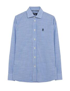 Camisa Relax Stripes Celeste El Pulpo